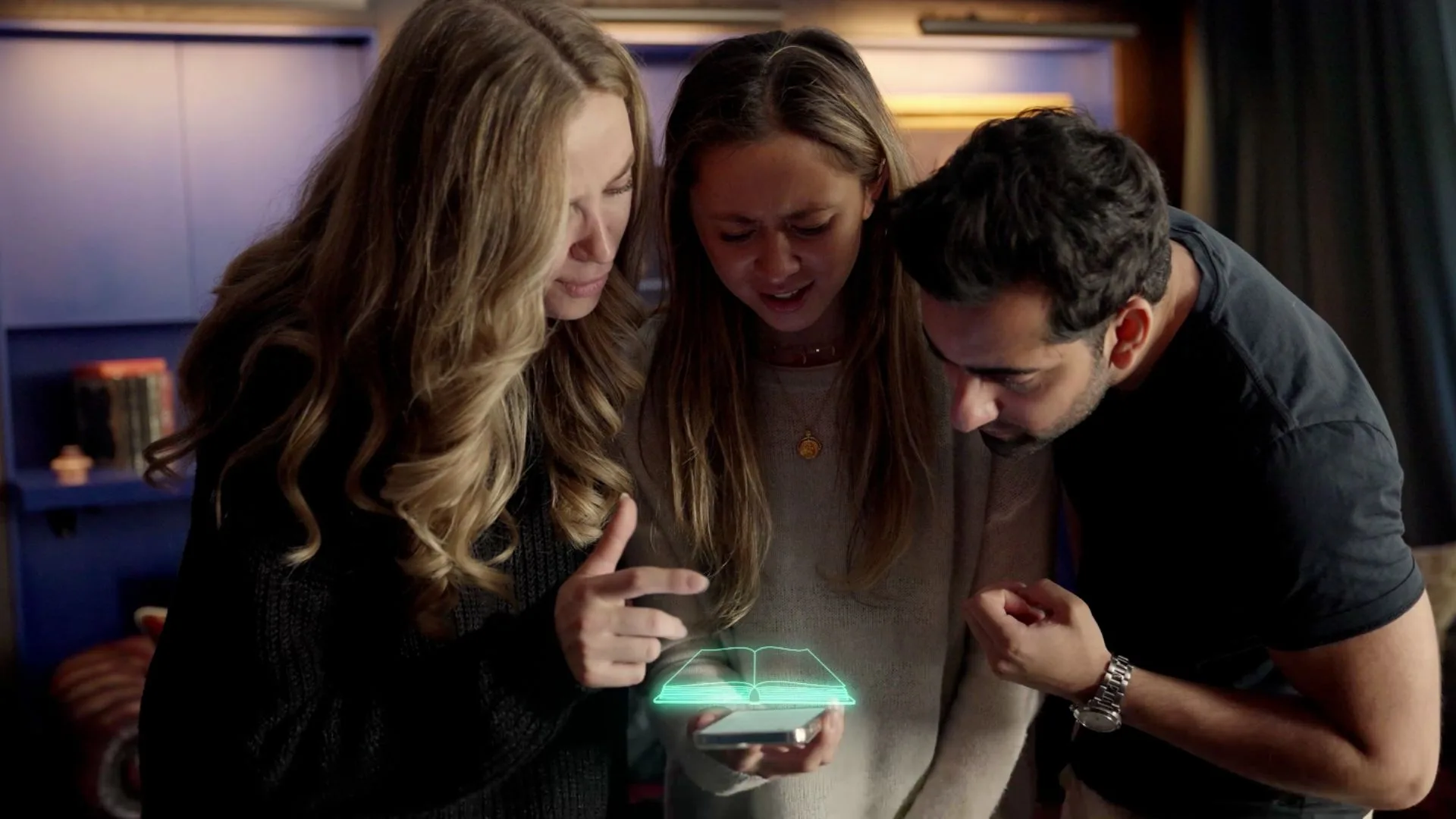 Two players solving a clue on WhatsApp during a food treasure hunt in London